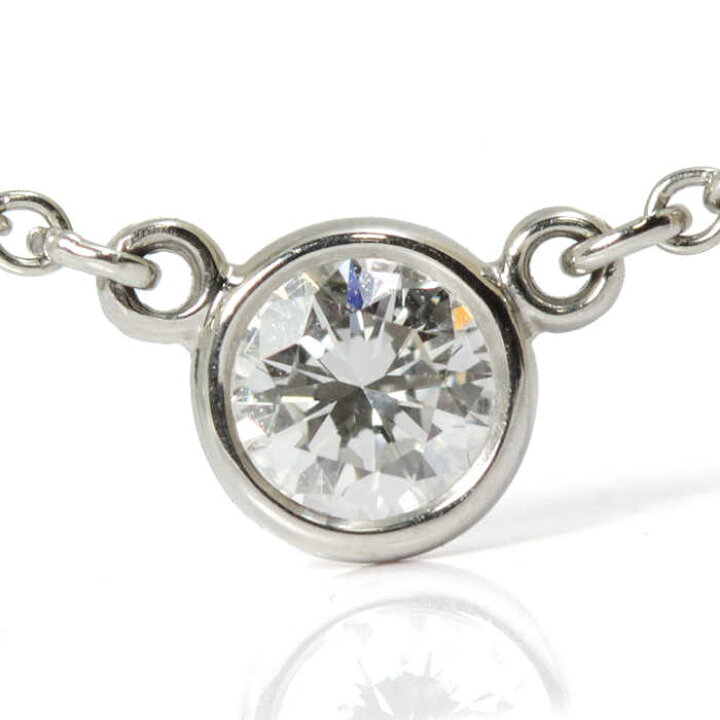 楽天市場】Tiffany&Co. バイザヤード ネックレス Pt950 一粒 