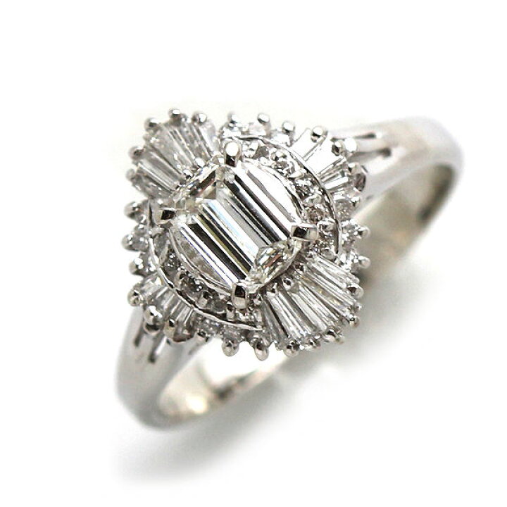 楽天市場】Pt900 ダイヤモンドリング 15.5号 0.509ct Gカラー 0.47ct 