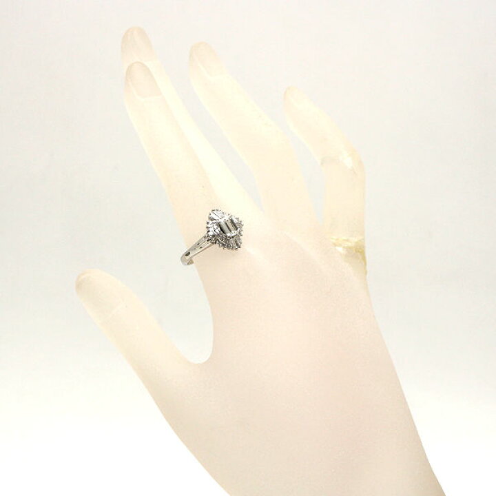 楽天市場】Pt900 ダイヤモンドリング 15.5号 0.509ct Gカラー 0.47ct 