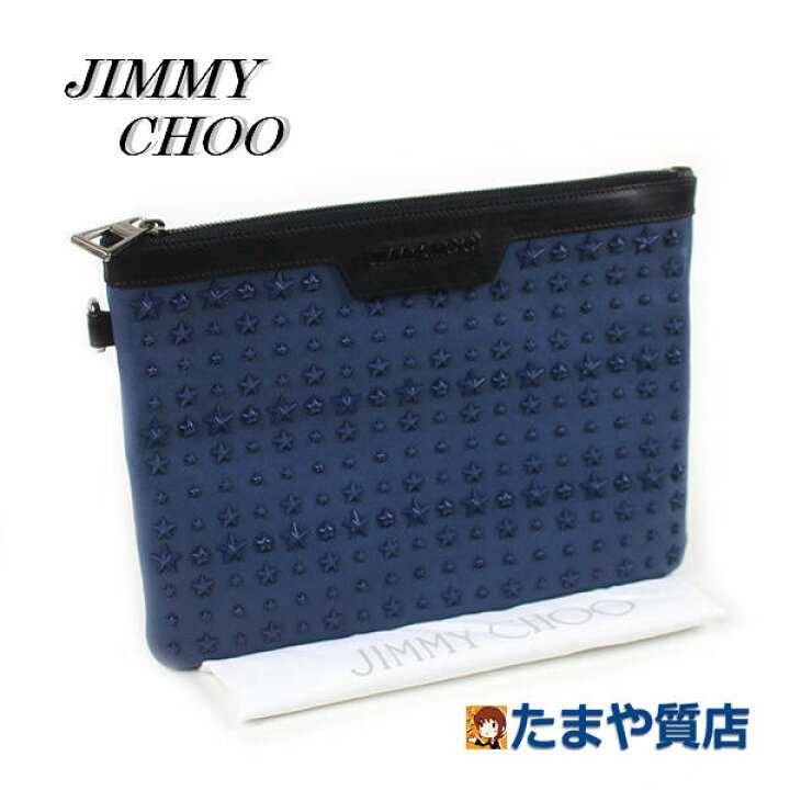 楽天市場】JIMMY CHOO ジミーチュウ クラッチバッグ レザー スタッズ  