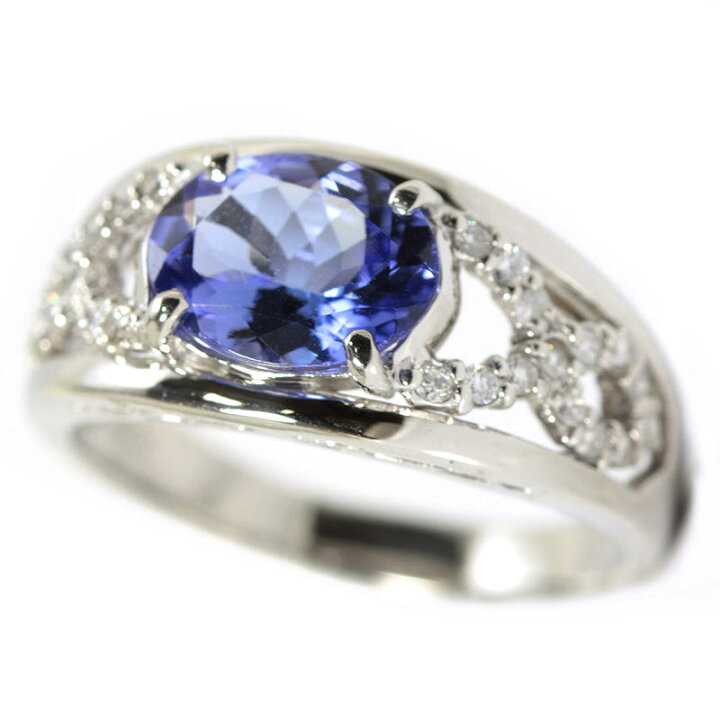楽天市場】Pt900 タンザナイト リング 16号 1.934ct プラチナ 大粒 