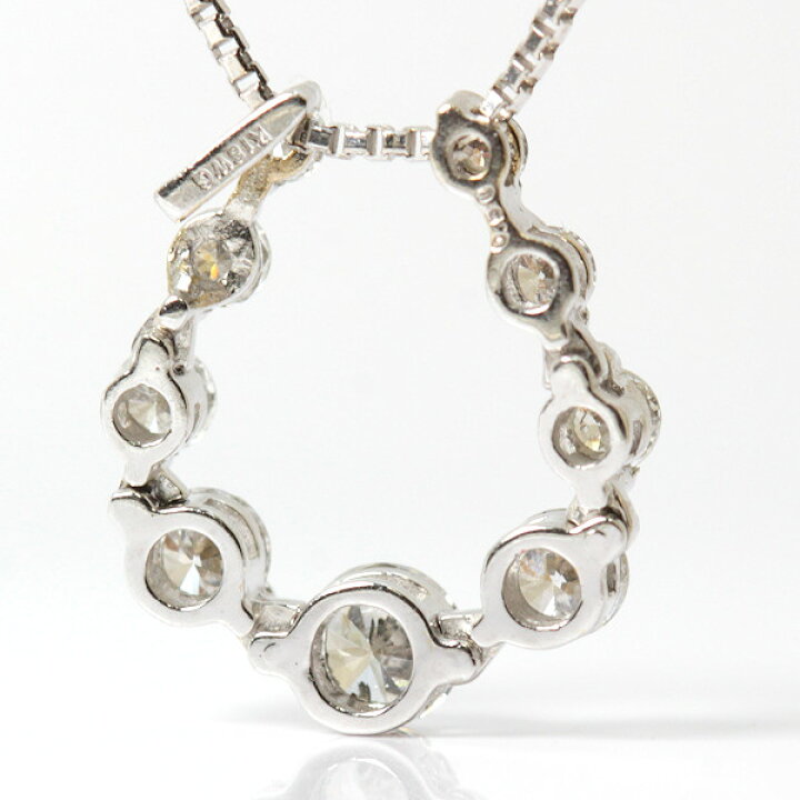 楽天市場】K18WG 2way ダイヤモンド ネックレス 0.50ct 18金 ホワイト 