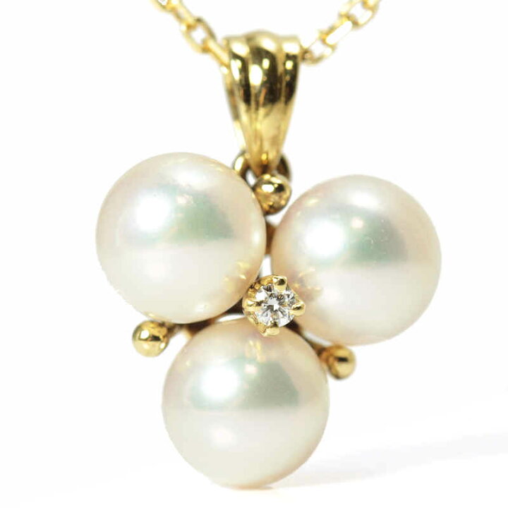 楽天市場】MIKIMOTO パール ネックレス K18 18金 イエローゴールド 