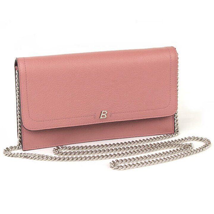 楽天市場】【箱付/美品】バリー BALLY チェーンウォレット ピンク 
