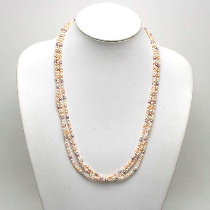 楽天市場】TASAKI タサキ フローラパール3連ネックレス 約60cm 真珠 
