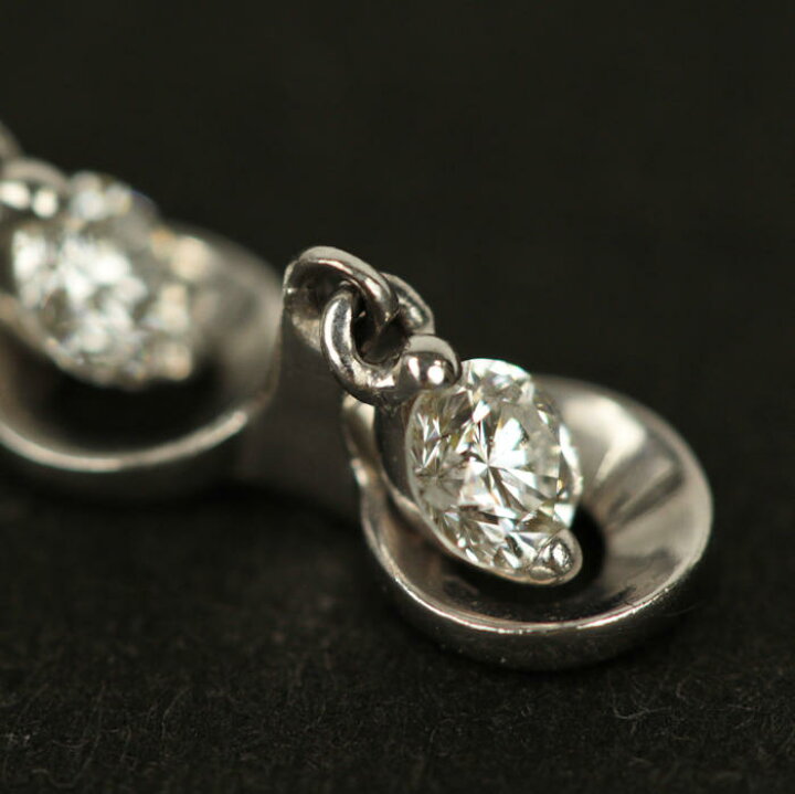 楽天市場】トリロジー ダイヤモンド 0.3ct ネックレス K18WG 18金 