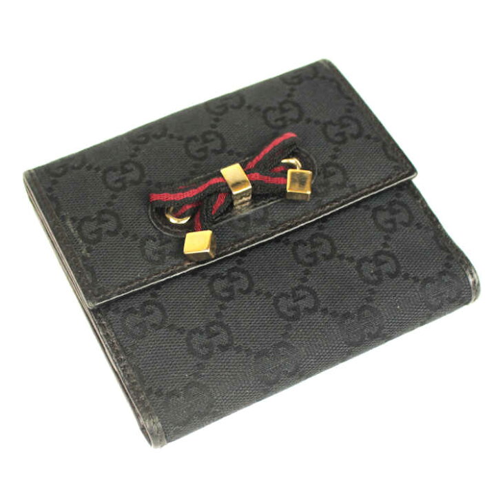 楽天市場】GUCCI プリンシー Wホック 財布 GGキャンバス 167465  