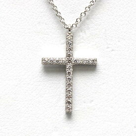 Tiffany&Co. ティファニー メトロクロス ネックレス 約40.5cm K18WG 18金 ホワイトゴールド 十字架 17746 【中古】