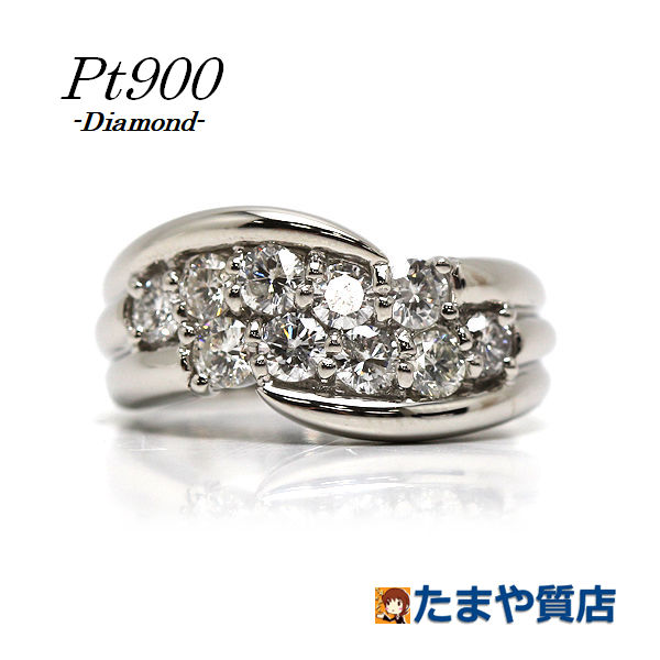 楽天市場】Pt900 ダイヤモンドリング 12号 1.00ct 約6.7g プラチナ