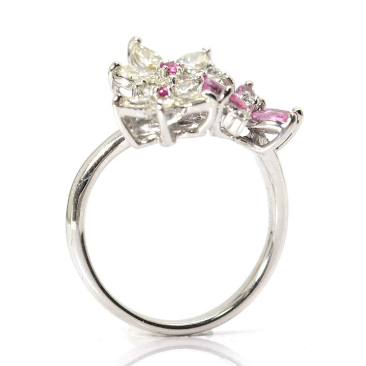 楽天市場】ピンクサファイア ダイヤモンド リング 0.60/0.85ct 10.5号  