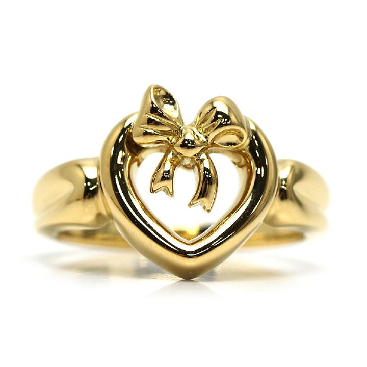 楽天市場】Tiffany&Co. ティファニー ハートリボンリング 6.5号 K18 18  
