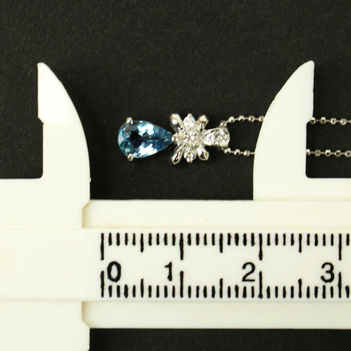 楽天市場】アクアマリン 0.60ct ダイヤモンド 0.07ct ドロップ 