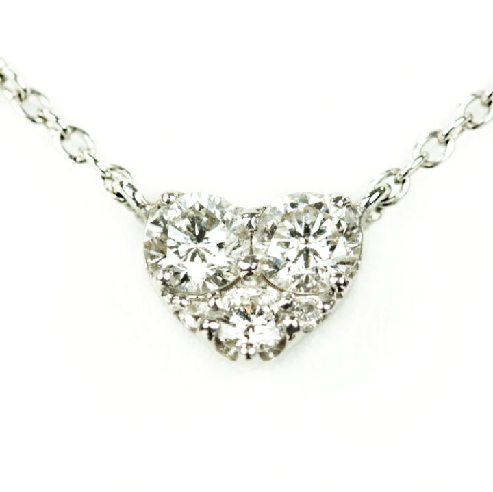 楽天市場】ポンテヴェキオ ハート ネックレス ダイヤモンド 0.30ct 