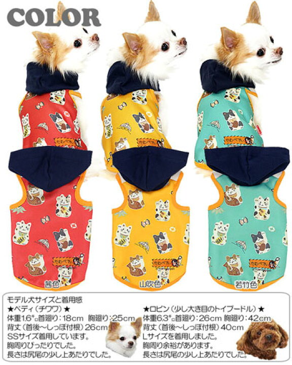 楽天市場】＼全品P10倍☆3/23 23:59まで／【犬 服 秋冬 犬の服】招き猫 