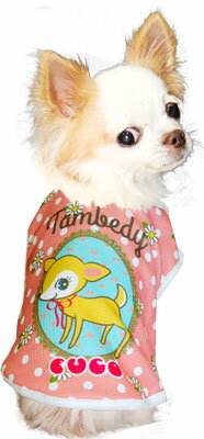 犬服ドッグウェア名入れ春夏ひんやり暑さ対策動物チワワダックストイプードル服ヨーキー|愛犬のお名前入り★冷感クール★キュートバンビ★ノースリーブBW