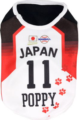 愛犬のお名前入り★侍ジャワン★ベースボールシャツ