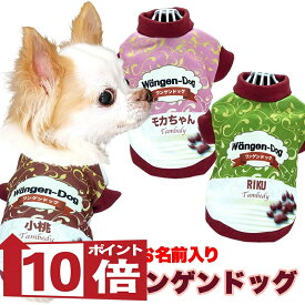 【犬服 犬 服 犬の服 名入れ 秋服 冬服用】愛犬のお名前入り ワンゲンドッグ【アイスクリーム コスプレ ドッグ ペット ウェア ダックス トイプードル チワワ タムベディおもしろい セール】(S/3/RI/H/)