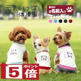 【犬服 犬 服 犬の服 秋服 冬服用 名入れ】愛犬のお名前入り 元気いっぱい体操服和柄【ドッグウェア 和柄 ダックス トイプードル チワワ おもしろ パグ タムベディ】(O/3/RI/H/)