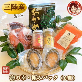【海の幸・極みパック】おつまみセット 送料無料 海鮮 高級 豪華 セット 海産物 グルメ 詰合せ 冷凍 プレゼント お取り寄せグルメ 国産 三陸 あわび イクラ 醤油漬け うに たこ 銀鮭 スモークサーモン ワカメ お歳暮 感謝 2025 母の日 父の日
