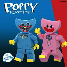 poppy playtime ポピー プレイタイム ハギーワギ ー ブロック ゲームファンのため モンスターホラー フィギュア おもちゃ 2点セット レゴ 互換 LEGO キッズ 子ども 知育玩具 ナノブロック 組み立て 誕プレ クリスマス