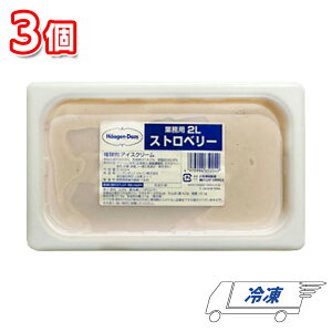 ハーゲンダッツ ストロベリー 業務用 2000ml 3個 セット 冷凍 まとめ買い スイーツ デザート おやつ カフェタイム 間食 休憩 プレゼント お祝い アイスクリーム パーティー