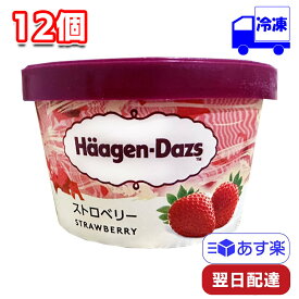 【ポイント3倍】 ハーゲンダッツ ミニカップ ストロベリー 110ml 12個 セット 冷凍 アイス アイスクリーム いちご イチゴ strawberry HaagenDazs 間食 おやつ 息抜き ティータイム ご褒美 まとめ