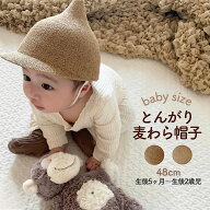 【即納】とんがり麦わら帽子 即日発送 とんがり 麦わら どんぐり 麦わら帽子 子供 子供用 ベビー キッズ …