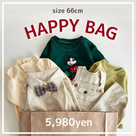 【即納】HAPPY BAG 66cm B121 福袋 ハッピーバッグ 出産祝いセット セット売り まとめ売り 中身が見える ベビー ベビー服 赤ちゃん 赤ちゃん服 セール キッズ福袋 ベビー福袋 お得 ロンパース セットアップ カバーオール 秋服 冬服 男の子 女の子 可愛い 送料無料