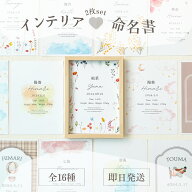 【即納】インテリア命名書 お七夜 赤ちゃん命名書 シンプル ニューボーン メモリアルグッズ 命名 ニュー…