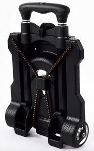 超コンパクト折りたたみワイドキャリーカート固定ロープ付「141-01」