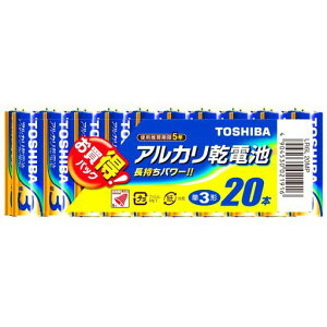 TOSHIBA(����) �A���J�����d�r �P3�`1�p�b�N20�{�� LR6L 20MP