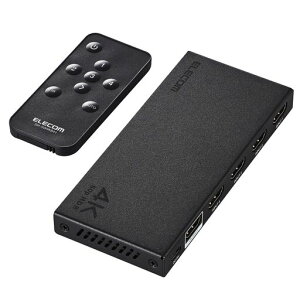 �G���R�� HDMI�ؑ֊� 4K 60Hz 4����1�o�� �����R���t�� �y�����E�蓮�ؑւ��I�ׂ�z PS5�E4 / Nintendo Switch/Fire TV Stick �� DH-SW4KB41BK/E