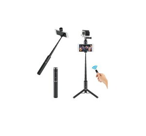 ベルボンVelbonスマホ・カメラ三脚Coleman(コールマン)セルフィーマルチスタンドブラックOTH-AB202BKワイヤレスリモコン付属カメラねじ付iPhone15Android&iPhone対応302618自撮り棒