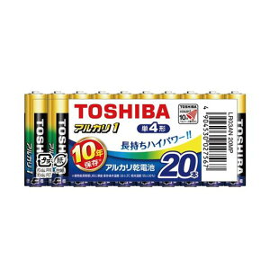 TOSHIBA(����) �A���J�����d�r �P4�` 20�{�� 1.5V �g�p��������10�N �t�R��h�~�\�� �A���J��1 �܂Ƃ߃p�b�N LR03AN 20MP