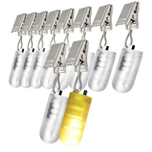 DOKEEP10個セットロープLEDライト祭り豆電球転倒防止ledライトパーティー・テント・庭などに最適電池付属(シアン)