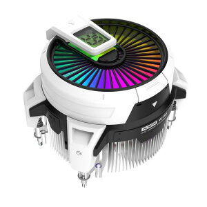 ALSEYE W90 CPU�N�[���[�A���^PC�P�[�X�p�̉��x�\��CPU�N�[���[�A���͂�90mm ARGB�Ɩ��t�@����40mm�����\�q�[�g�R����������AAMD AM4/AM5�̂�