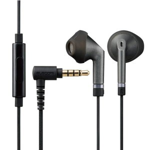 エレコムステレオイヤホンインナーイヤー型φ3.5mmマイク付FastMusicFS10Iφ13.6mm高耐久ケーブルブラックEHP-FS10IMBK