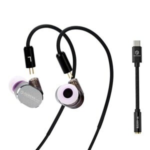 HiFiGo �L���C���z�� �Q�[�~���O�C���z�� �C�����j ROSE Technics Aurora Ultra 1 Planar + 1Dynamic Driver �J�i���^ ���j�^�[�C���z�� Type C-3.5mm�ϊ��A�_�v�^�[�t�� DAC����