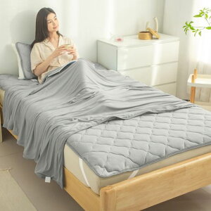 BLACKBADGER布団セットシングル【Q-max0.5】夏用掛け布団タオルケット敷きパッドキルトケット枕パッド枕カバー洗える抗菌防臭・防ダニ接触冷感柔らかい肌触り寝具セット肌掛け布団グレー3…