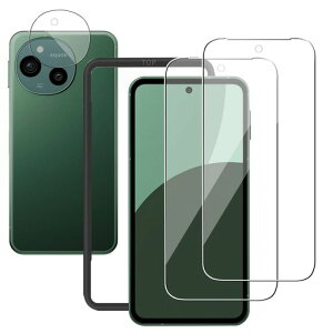 AQUOSSense9�p�K���X�t�B����(2��)+�J�����t�B����(1��)�ȒP�\��t�������z���C�A�h�~�d�x9H�ϏՌ������K���XSH-53E�ی�B����SHG14/SH-M29�Ή��t�B����