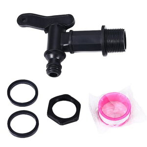 EsiFare水バットタップ交換キットIBC水タンクホースアダプタープラスチック3/4インチ水栓雨水タンク水樽の蛇口漏れ防止耐久性があり耐摩耗性があり取り付けが簡単使いやすい花の水やり…
