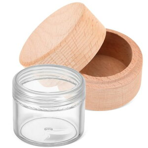 SUPVOXリングケース木製リングボックスリング包装箱クリアラウンド収納ボックス蓋付きジュエリーディスプレイホルダー収納ケース