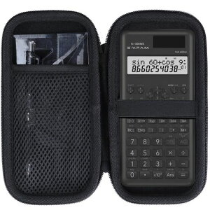 Peyyargo収納ケースと互換性のあるCASIOカシオ関数電卓fx-115ESPLS2/fx-991ESPlus2nd/fx-JP500-N/fx-JP900-N/fx-375ESA-N先?科学電卓(ブラック)
