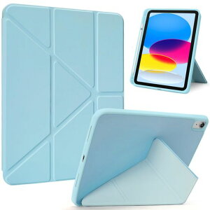 iPad 11���� A16 / 10���� �P�[�X 2025 / 2022 11 / 10.9�C���` �Ή� �O�܂�X�^���h ���u&�c�u�\ �y���V�����[�z���_�[�t�� �y�� �y�� �I�[�g�X���[�v�@�\�Ή� �ϏՌ� (�X�J�C�u���[)