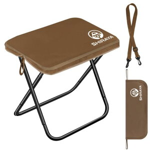 shiraya【2025Newモデル】折りたたみ椅子アウトドアチェアコンパクト超軽量アルミ合金ショルダー付き持ち運び便利収納袋一体型携帯チェアキャンプ椅子日本語説明書付きハイキング釣り(ブ…