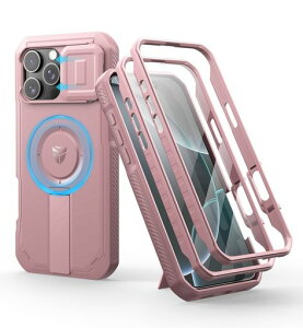 DexnoriPhone16ProMax�p�}�O�l�b�g�P�[�X-�X���C�h���J�����J�o�[/�����\�L�b�N�X�^���h���ړ�����ʕی�t�B�����t���ϏՌ����݌v(�s���N)