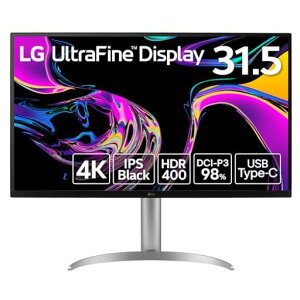 LG���j�^�[�f�B�X�v���C32UQ850V-W31.5�C���`/IPSBlack/4K(3840x2160)/��10.7���F�\��(8bit+FRC)/DisplayHDR400/DCI-P398%/USBType-C(USBPower