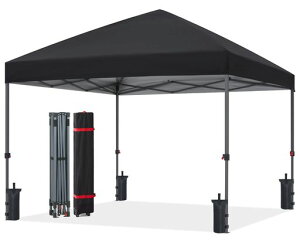 ABCCANOPYタープテント2.5mx2.5m3mx3m大型ワンタッチテントタープテントワンタッチ3段階調節シルバーコーティングUVカット遮光耐水加工スチールフレーム風に強い組立て簡単持ち運び便利5-8人用