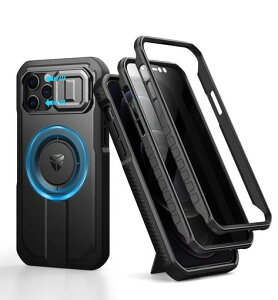 DexnoriPhone12/12Pro�Ή��X���C�h���J�����J�o�[&�����\�L�b�N�X�^���h&�̂������h�~�t�B�����t��MagSafe�Ή��ϏՌ��o���p�[�P�[�X&���C�ی�J�o�[�u���b�N(�u���b�N)