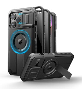 DexnoriPhone13Pro�Ή��X���C�h���J�����J�o�[&�����\�L�b�N�X�^���h&�̂������h�~�t�B�����t��MagSafe�Ή��ϏՌ��o���p�[�P�[�X&���C�ی�J�o�[�u���b�N(�u���b�N)